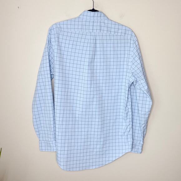 Ralph Lauren Classic Fit Performance Oxford Button Down Shirt Medium Blue Window - Picture 8 of 10